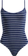 Hunza G Pamela Crinkle One-Piece Swimsuit