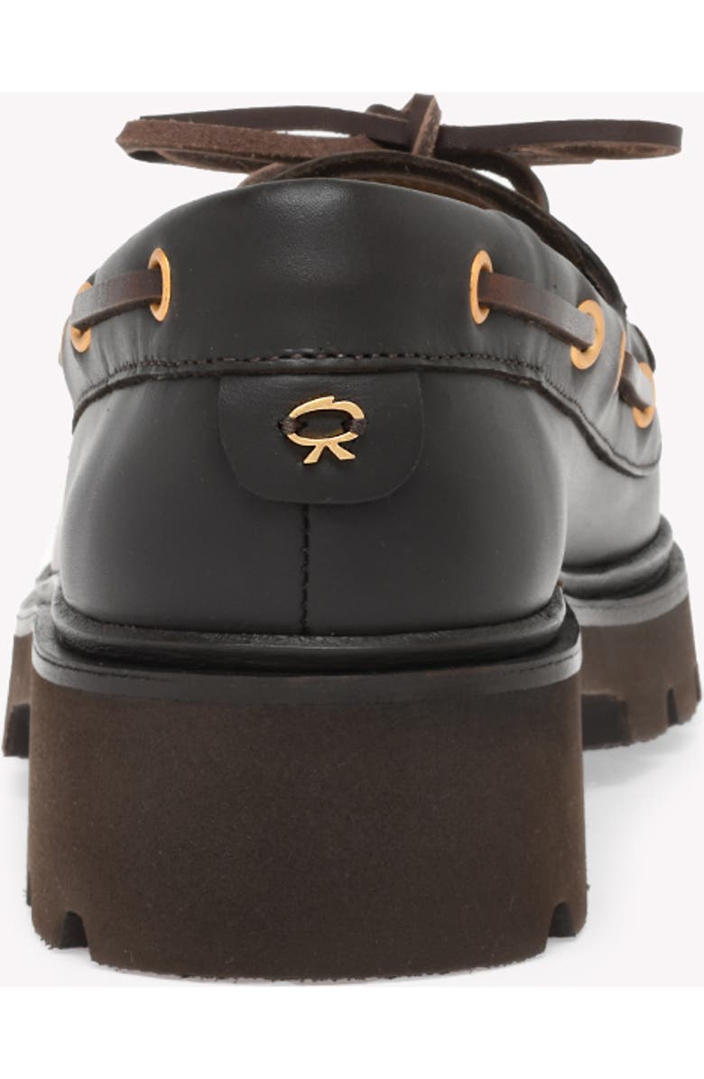 Gianvito Rossi Olonne Boat Shoes, Alternate, color, Brown Calf