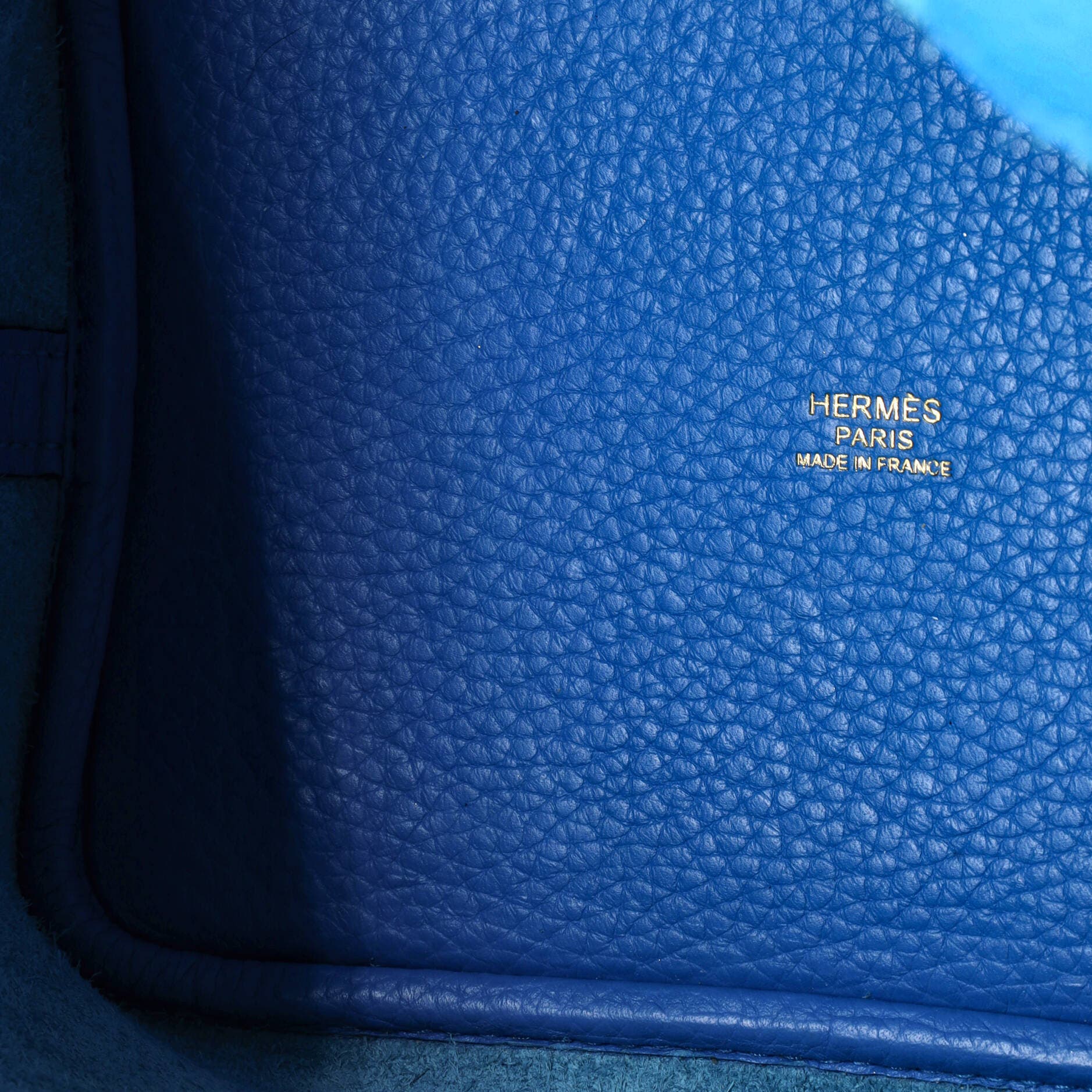 Pre-Owned Hermes Picotin Lock Bag Clemence PM, Alternate, color, Bleu Zanzibar