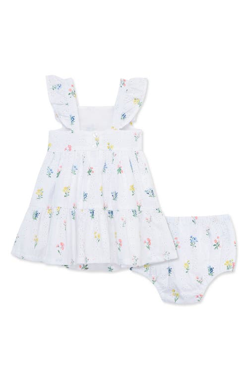 Little Me Garden Cotton Sundress & Bloomers In Floral