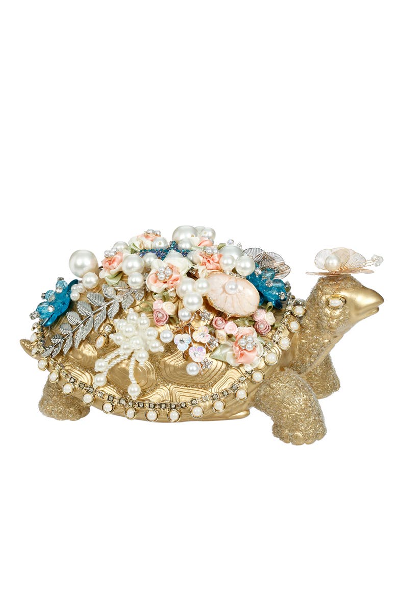 Mark Roberts Jeweled Turtle, Small, Main, color, Gold