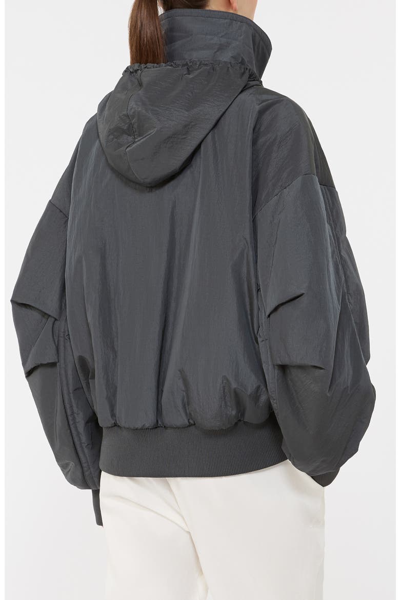 Amaca Hooded Nylon Jacket, Alternate, color, DARK GREY