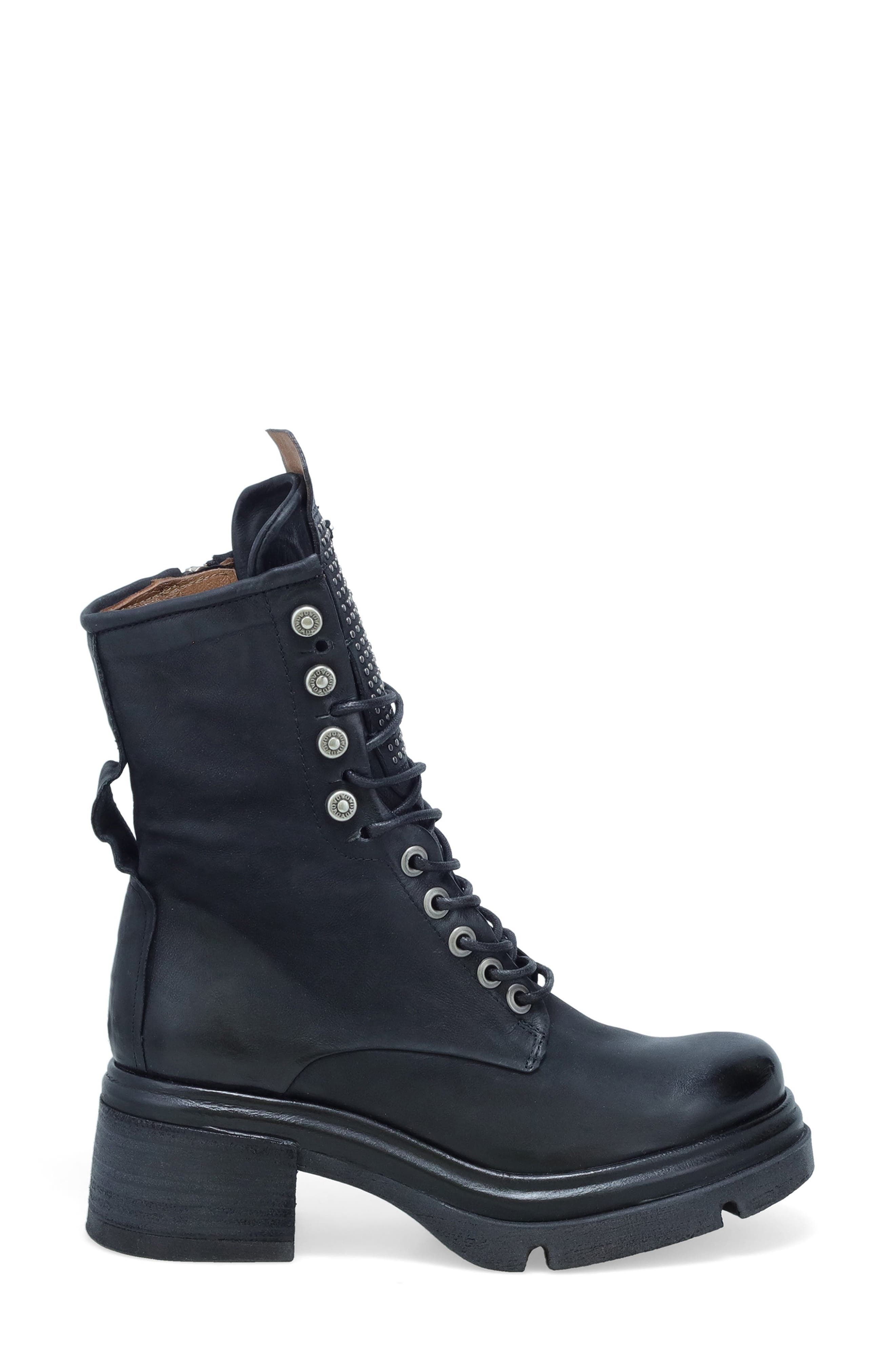 A.S.98 Emper Combat Boot, Alternate, color, Black
