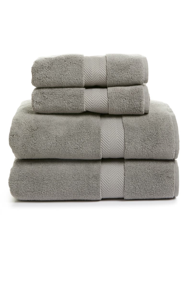 Nordstrom 4-Piece Hydrocotton Bath Towel & Hand Towel Set, Main, color, Graphite