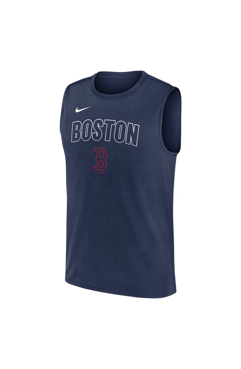 Nike Men's Nike Navy Boston Red Sox Knockout Performance Muscle Tank Top, Alternate, color, Navy