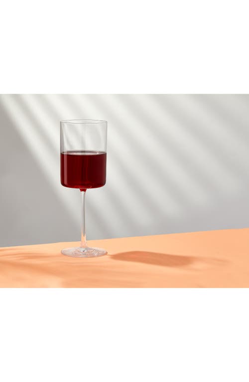 Joyjolt Claire Set Of 2 Red Wine Glasses In Transparent