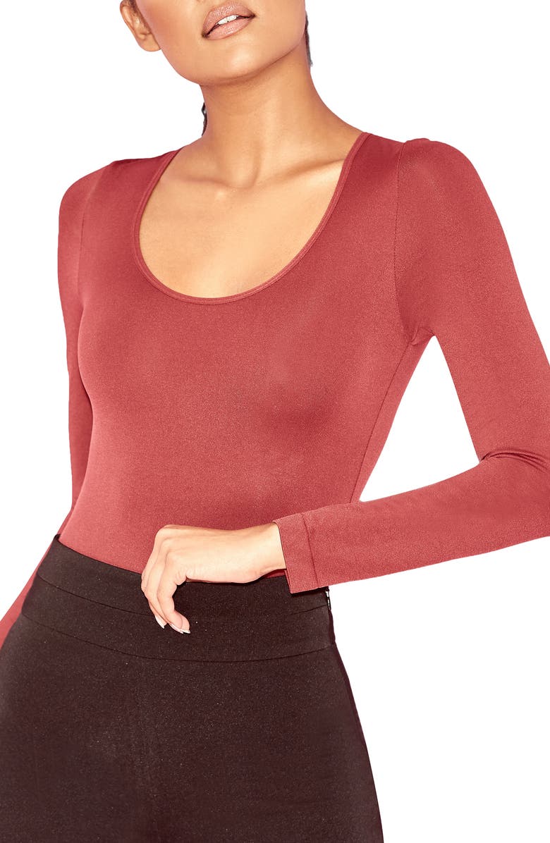 HOUSE OF CB Rosella Long Sleeve Bodysuit, Main, color,