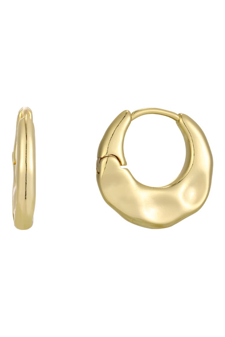 Hammered Hoop Earrings, Main, color, GOLD
