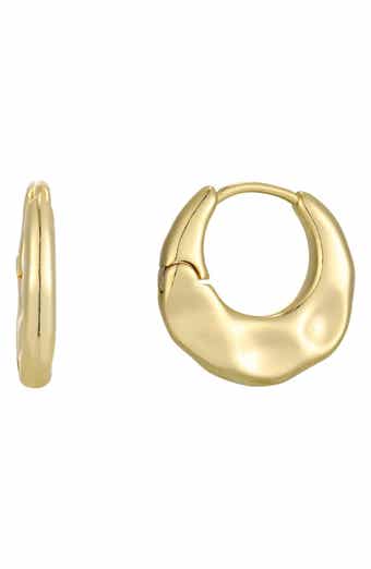 Hammered Hoop Earrings