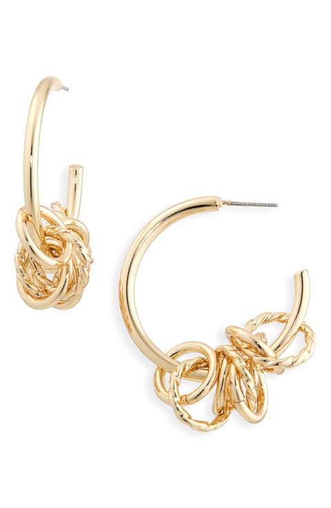 Slinky Ring Hoop Earrings