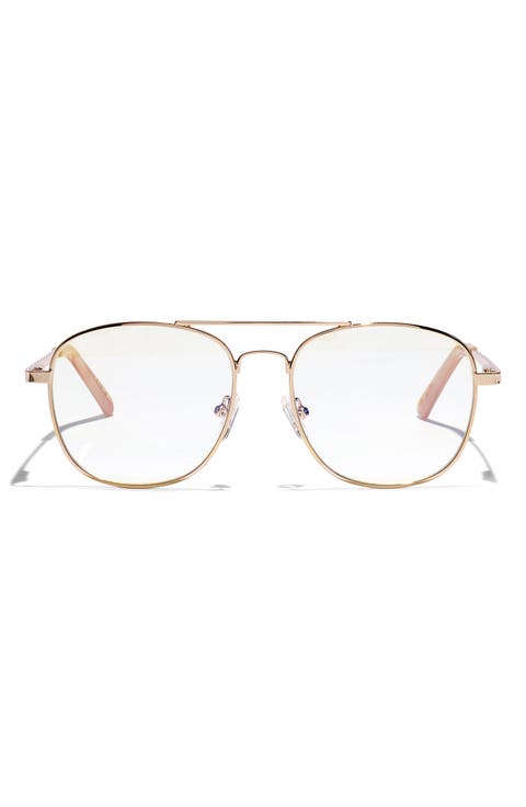 48mm Aviator Blue Light Blocking Glasses