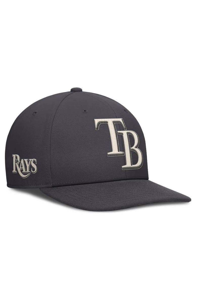 Nike Men's Nike Anthracite Tampa Bay Rays Statement Pro Snapback Hat, Main, color, Anthracite