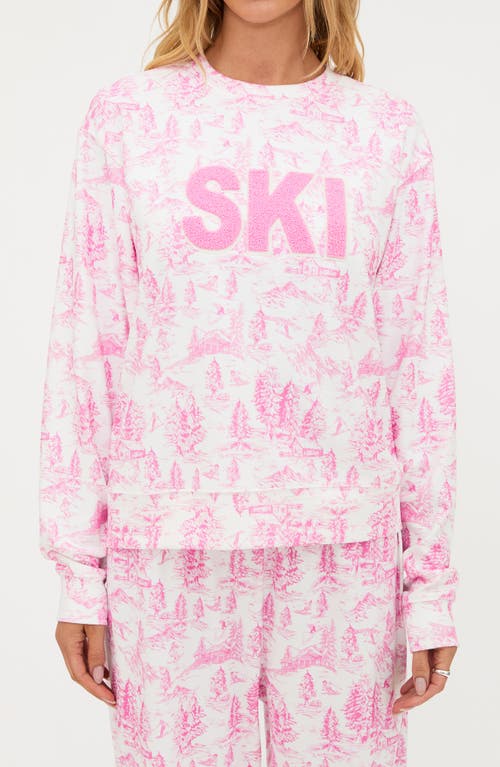 Beach Riot Cassia Ski Sweatshirt In Pink