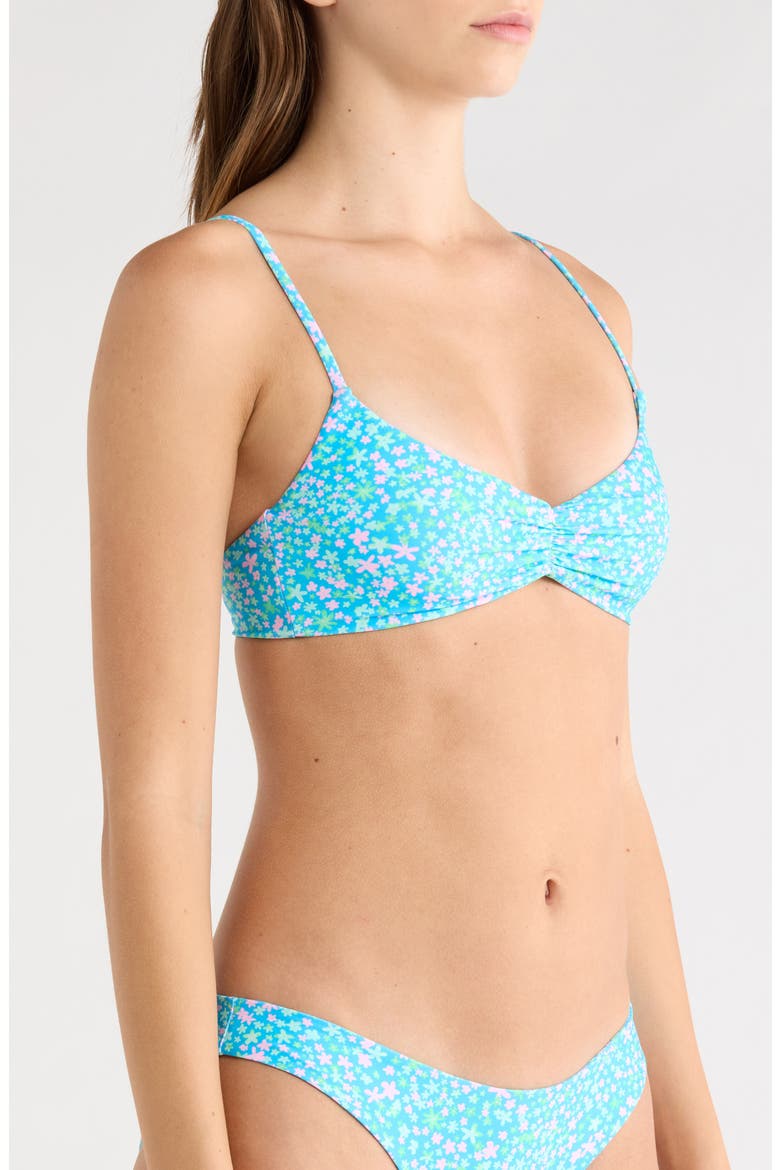 Gathered Crop Bikini Top, Alternate, color, OCEAN KISSES