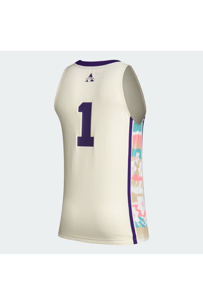 Men's adidas #1 Khaki Alcorn State Braves Honoring Black Excellence Basketball Jersey, Alternate, color, Khaki