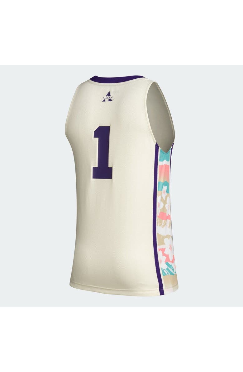 adidas Men's adidas #1 Khaki Alcorn State Braves Honoring Black Excellence Basketball Jersey, Alternate, color, Khaki