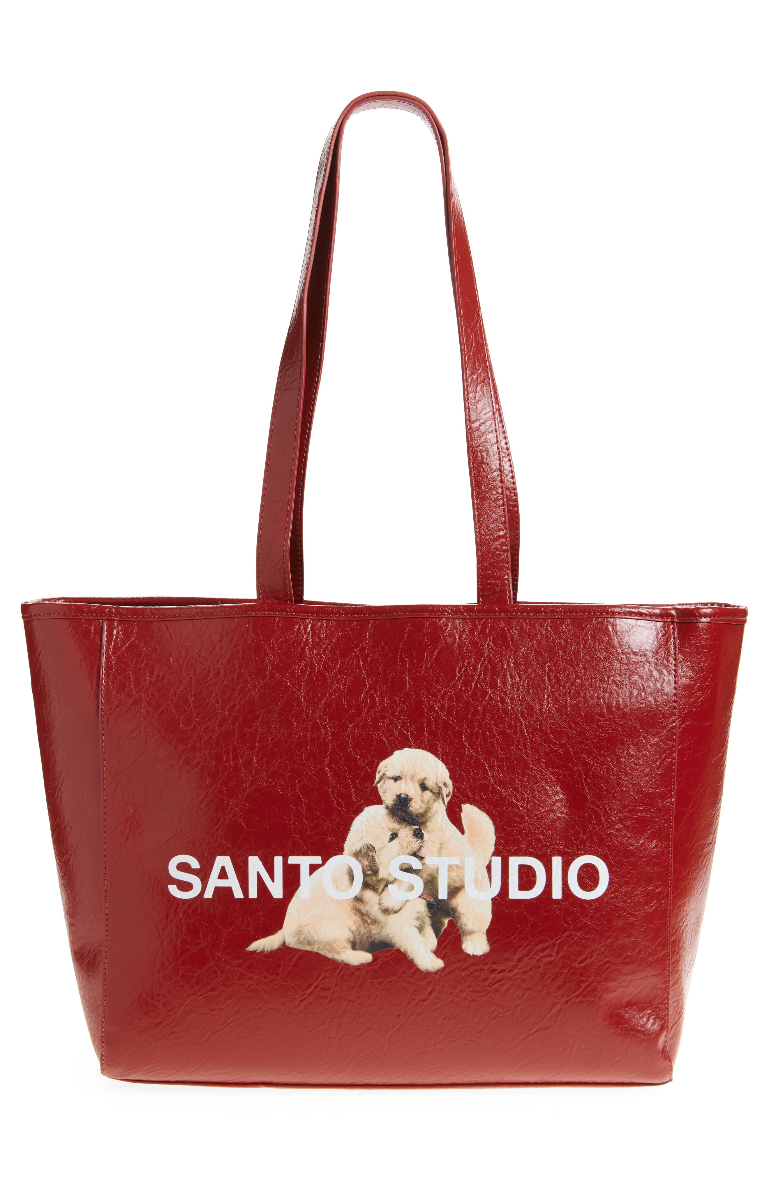 SANTO STUDIO Jasmine Tookes Red Tote, Alternate, color, Merlot