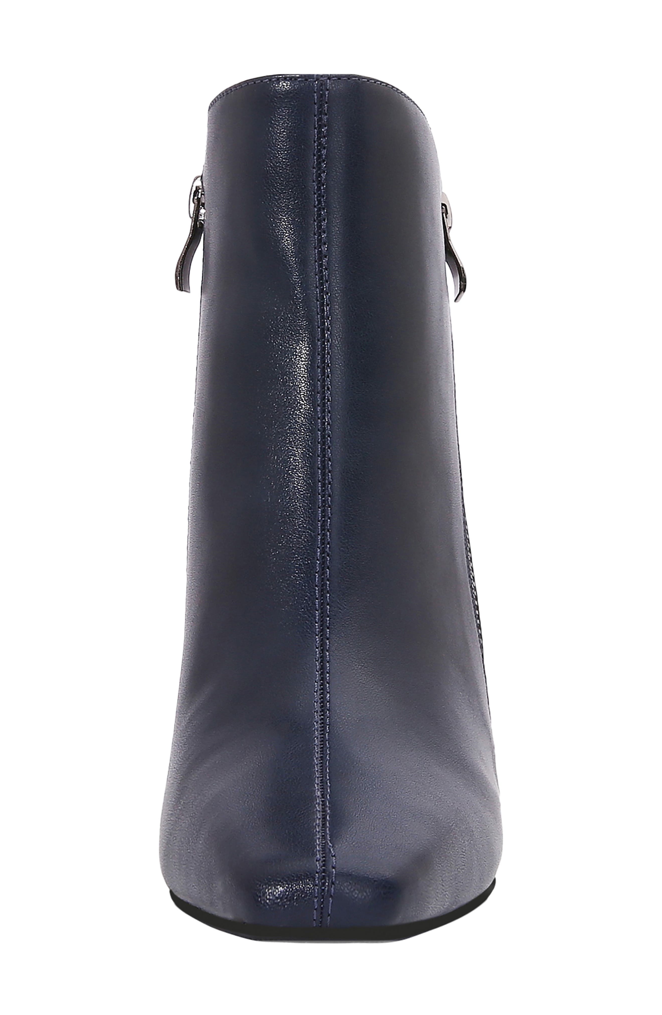 Lyona Faux Leather Bootie, Alternate, color, NAVY