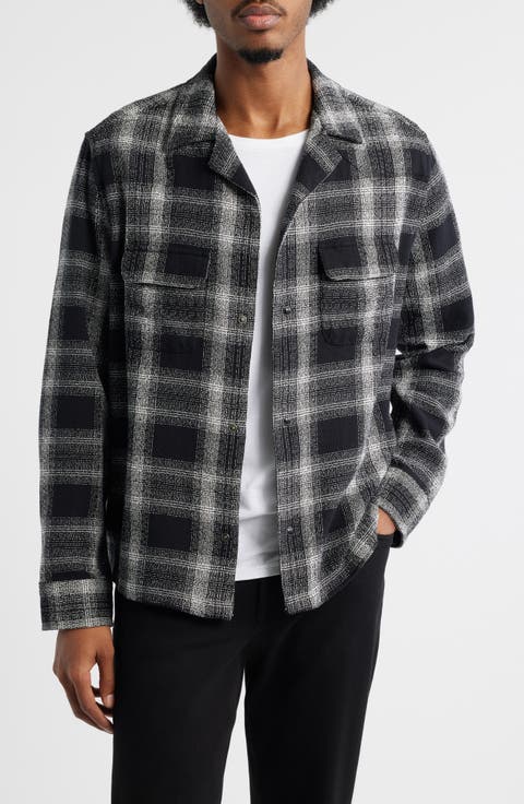 Teshio Plaid Button-Up Shirt