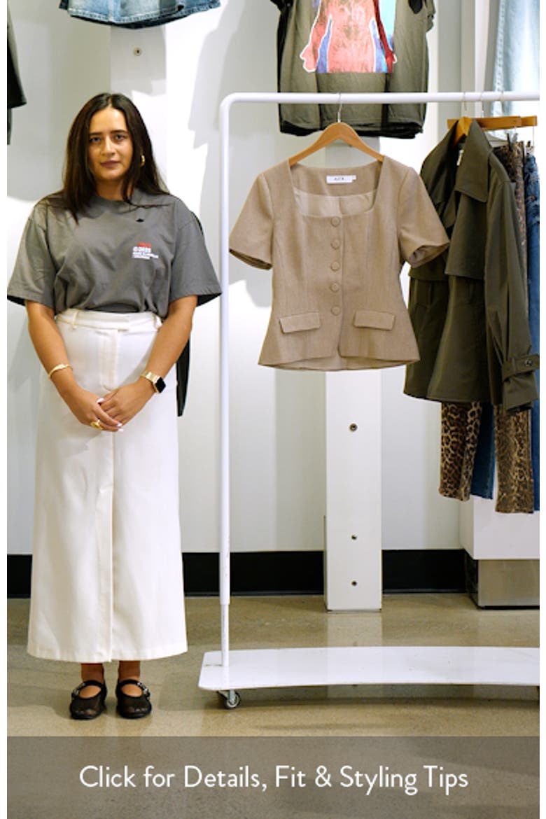 Square Neck Short Sleeve Jacket video