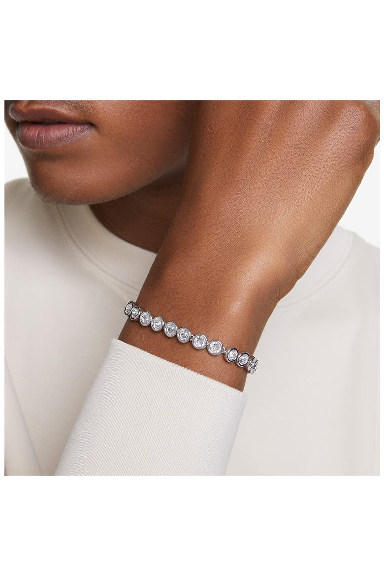 Imber Crystal Tennis Bracelet, Alternate, color, WHITE/ SILVER