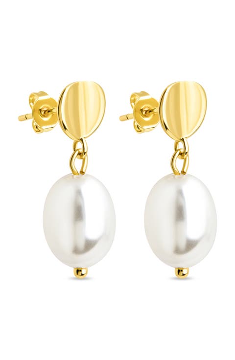Margaret Faux Pearl Drop Earrings