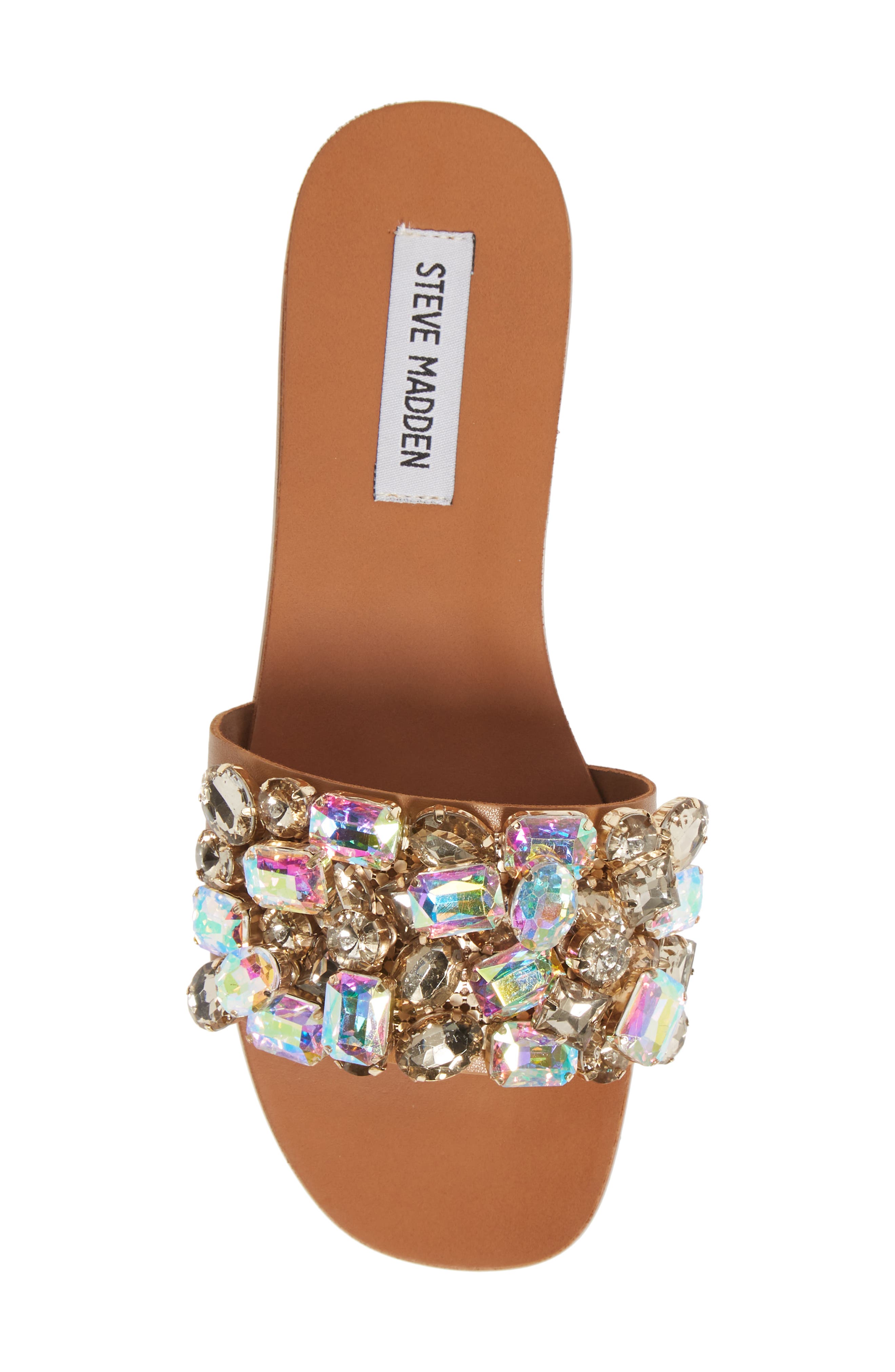 Brionna Embellished Slide Sandal, Alternate, color, RHINESTONE