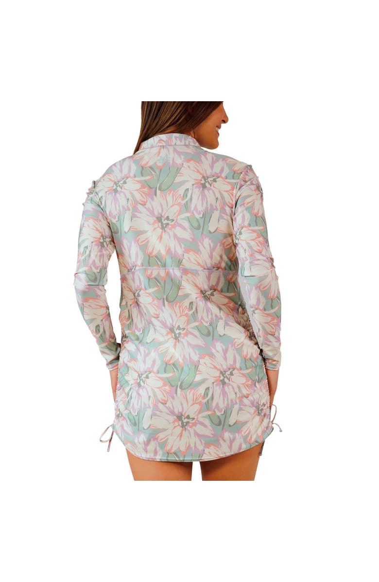 UV Skinz Convertible Swim Shirtdress, Alternate, color, Aurora Bloom