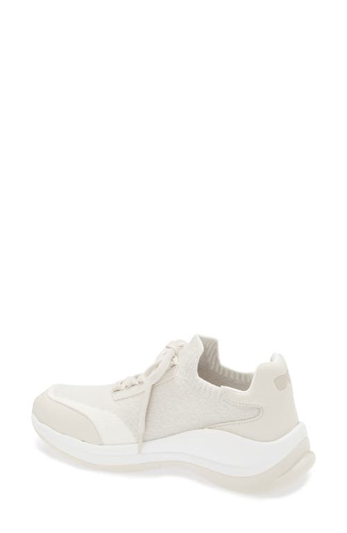 Karl Lagerfeld Paris Carsyn Knit Sneaker In Soft White