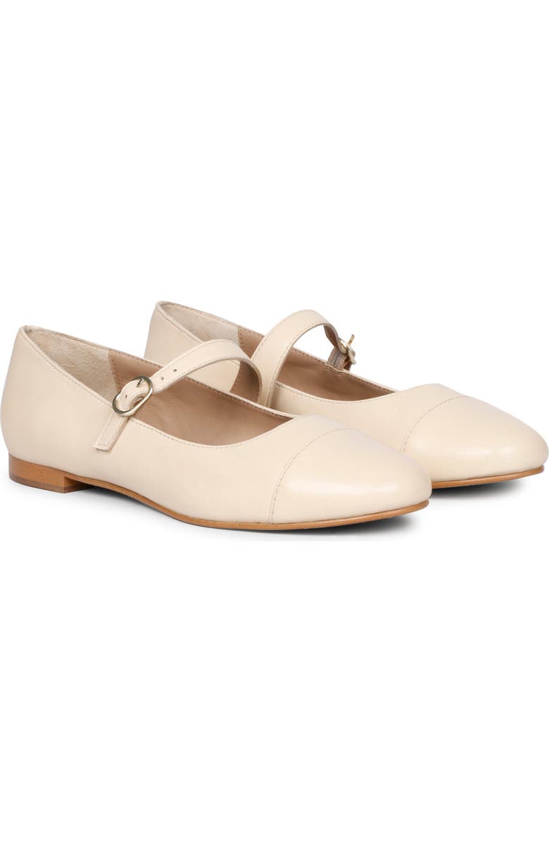 SAINT G Garlen Mary Jane Cap Toe Flat, Main, color, Macadamia