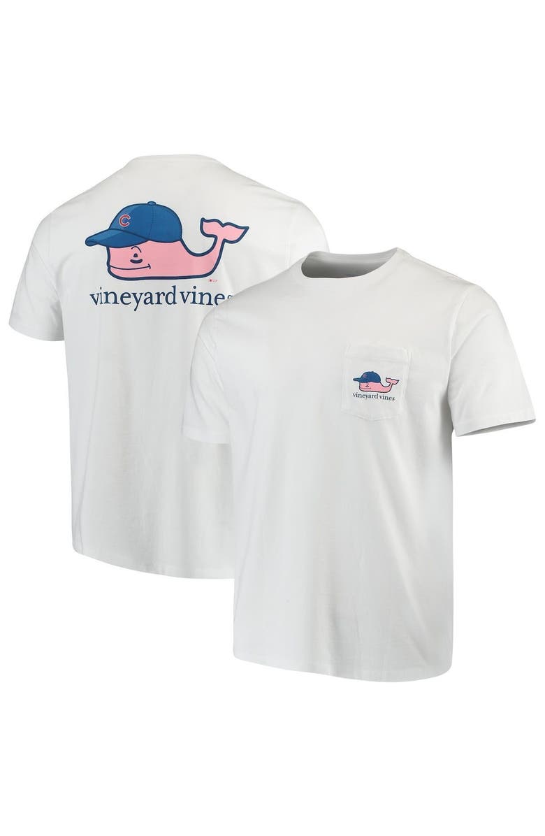 vineyard vines Men's Vineyard Vines White Chicago Cubs Baseball Cap T-Shirt, Main, color, 