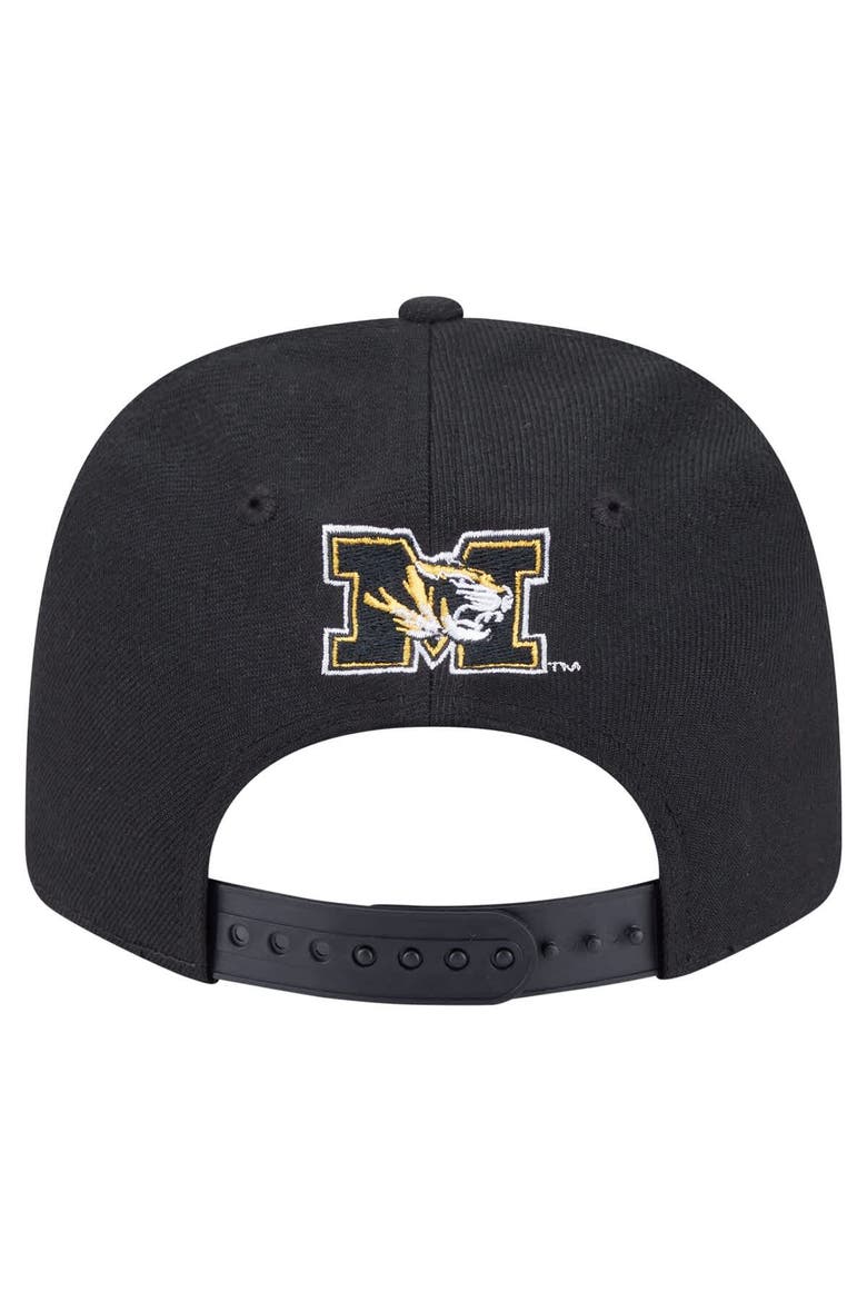 Men's New Era  Black Missouri Tigers Team Collective 9SEVENTY Stretch-Snap Adjustable Hat, Alternate, color, Black