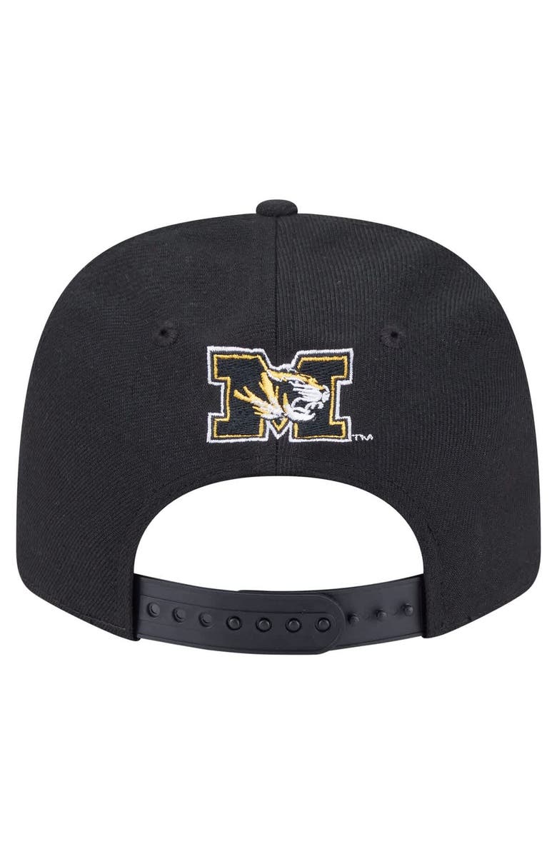 New Era Men's New Era  Black Missouri Tigers Team Collective 9SEVENTY Stretch-Snap Adjustable Hat, Alternate, color, Black
