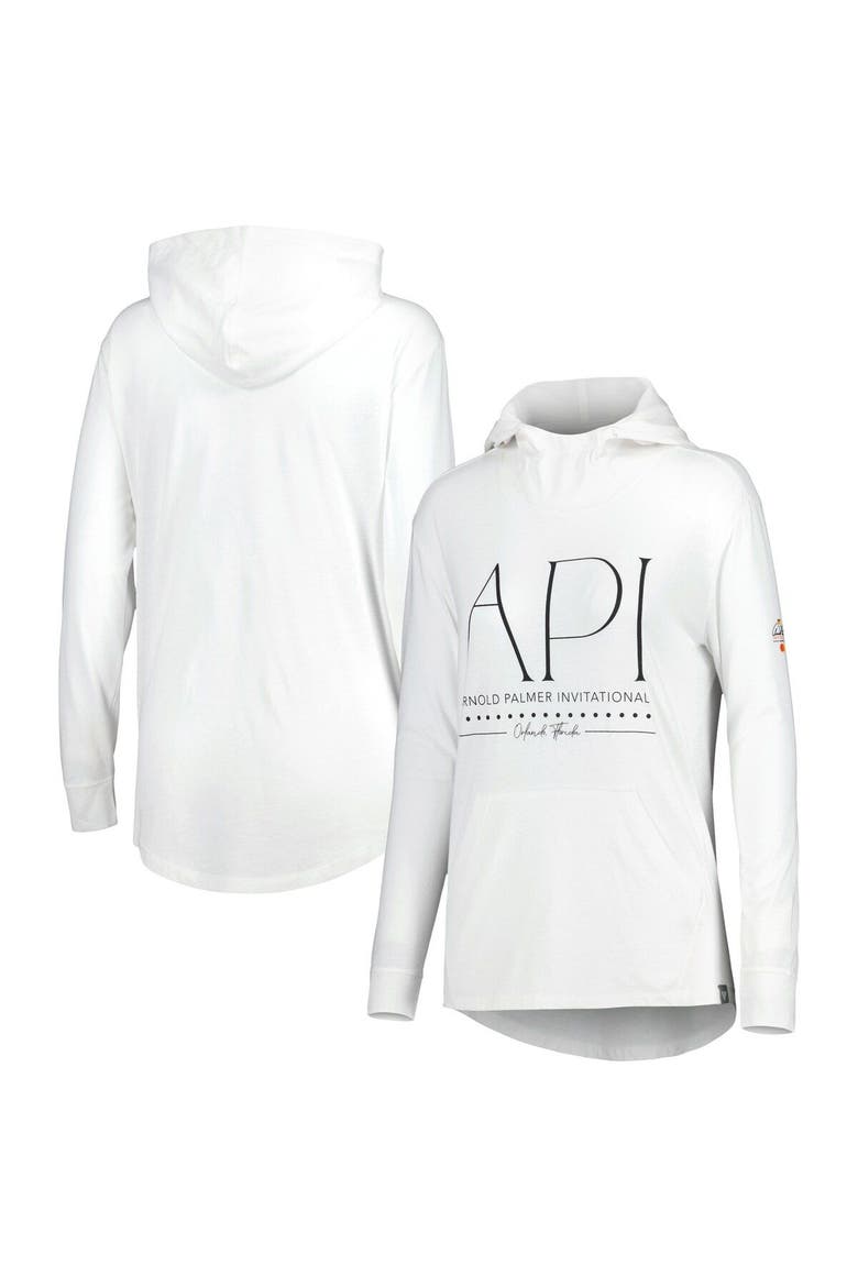 Women's Levelwear White Arnold Palmer Vivid Pullover Hoodie, Main, color, White