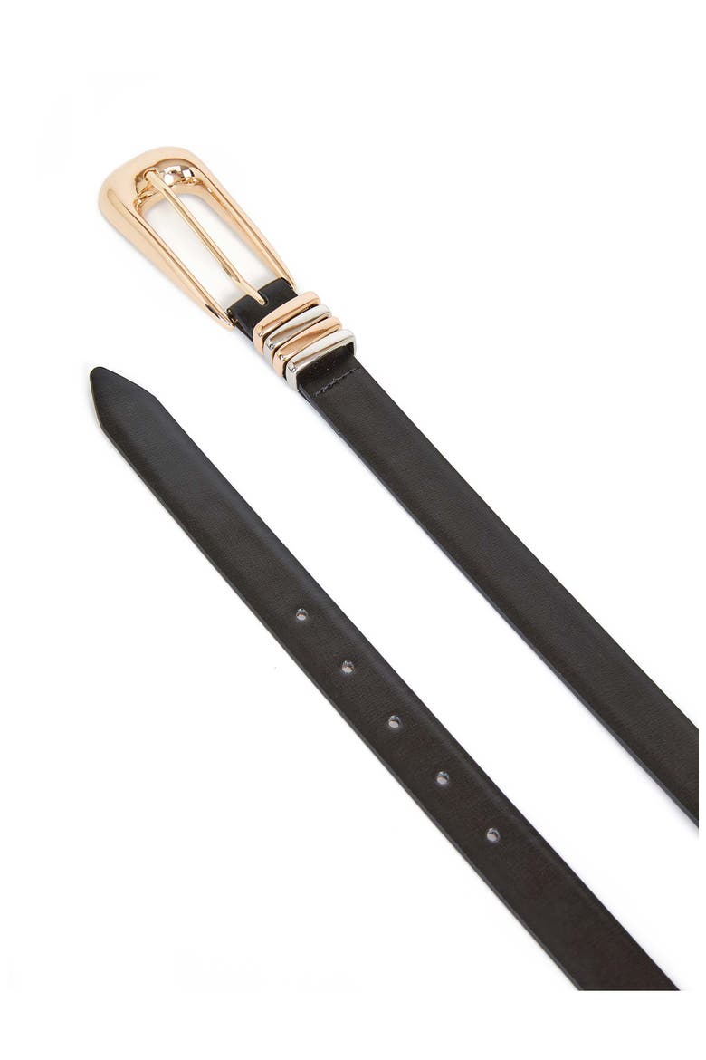Everyday Belt, Alternate, color, BLACK AND MIXED METAL
