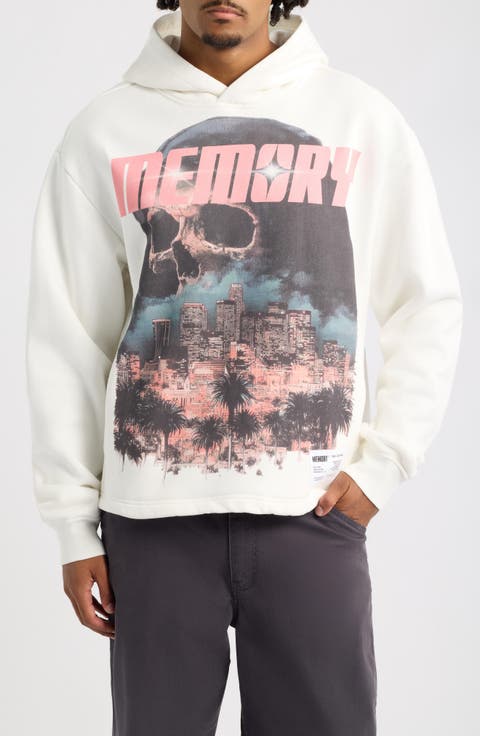 LA Reaper Oversized Cotton Graphic Hoodie