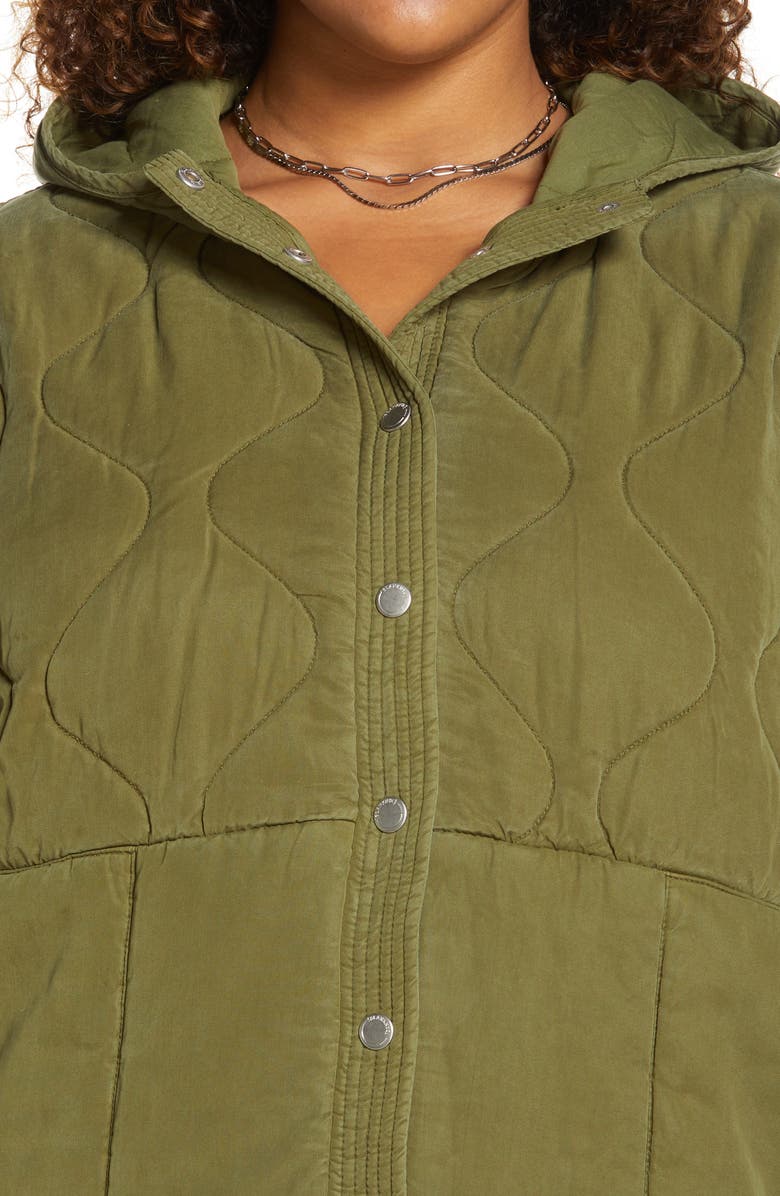 BLANKNYC Quilted Hooded Jacket, Alternate, color,