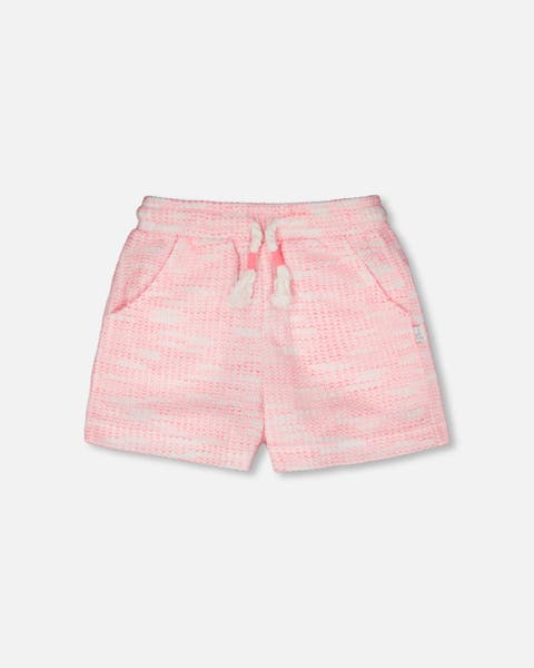 Elastic Waist Jacquard Knit Shorts (Toddler, Little Kid & Big Kid)