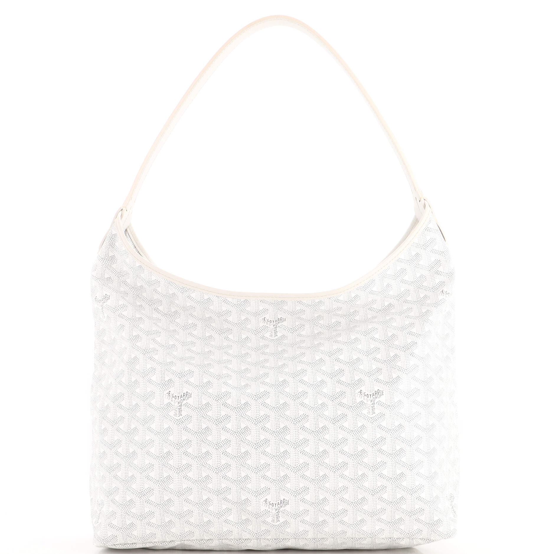 Boheme Hobo Coated Canvas, Main, color, White