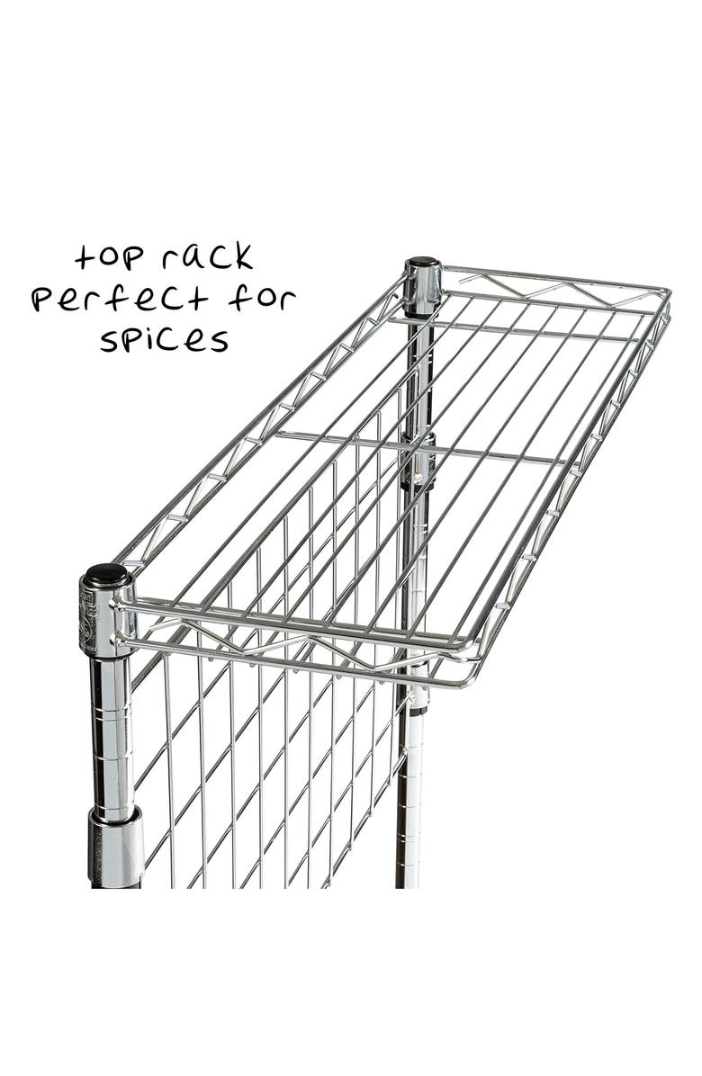 HONEY-CAN-DO Chrome Bakers Rack, Alternate, color, 