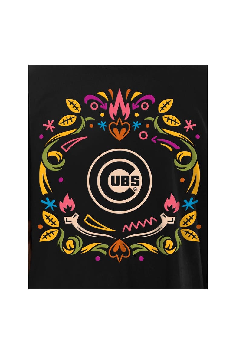 Men's New Era Black Chicago Cubs Día de los Muertos T-Shirt, Alternate, color, Black