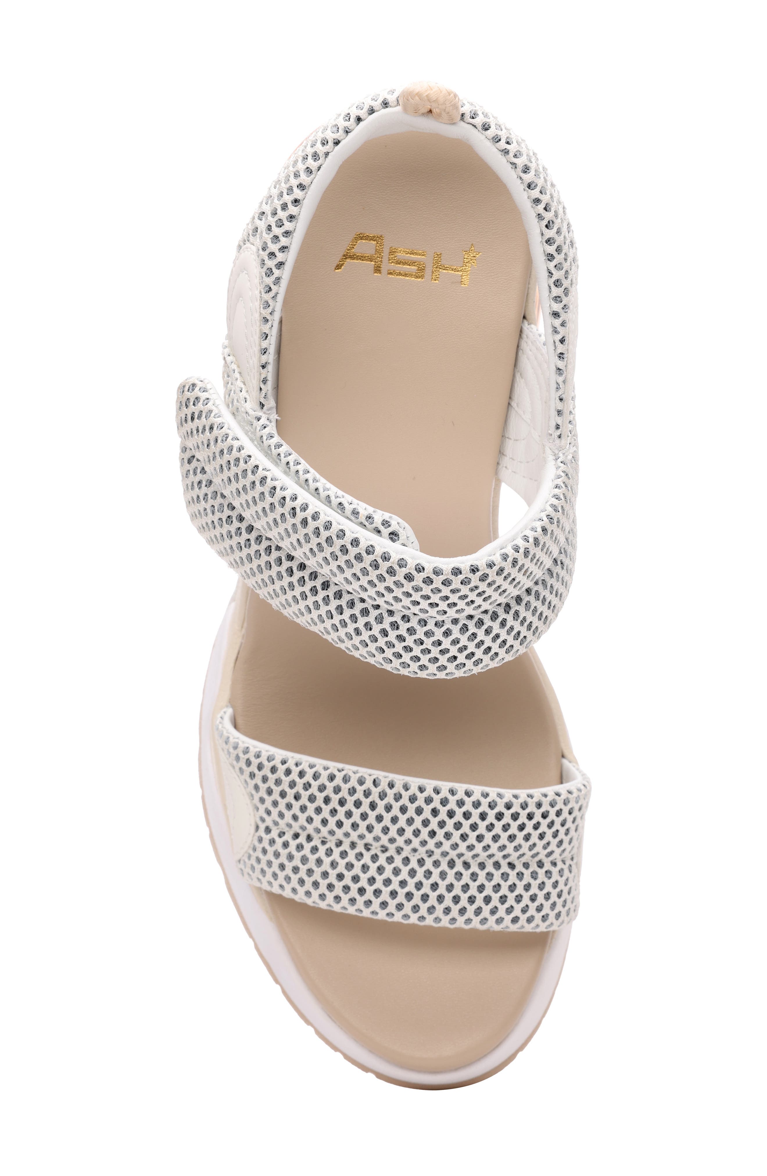 Ash Cosmos Wedge Sandal, Alternate, color, Eggnog