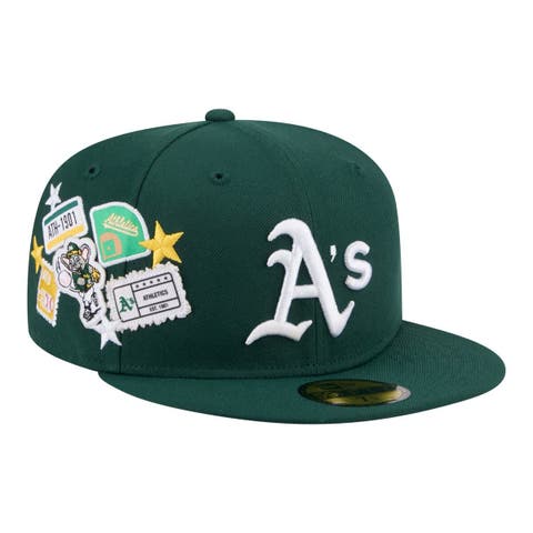 Men's New Era  Green Athletics City Patch 59FIFTY Fitted Hat