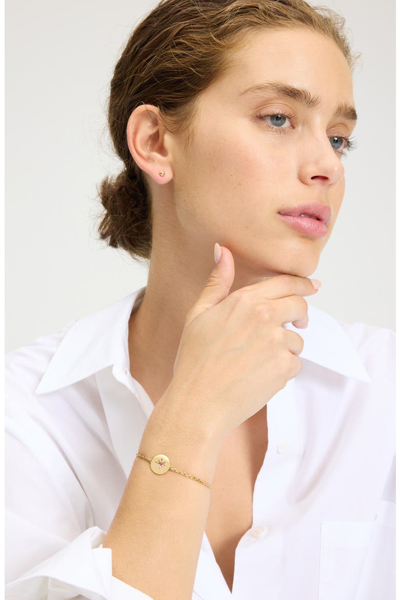 peace bracelet, Alternate, color, PINK/ GOLD