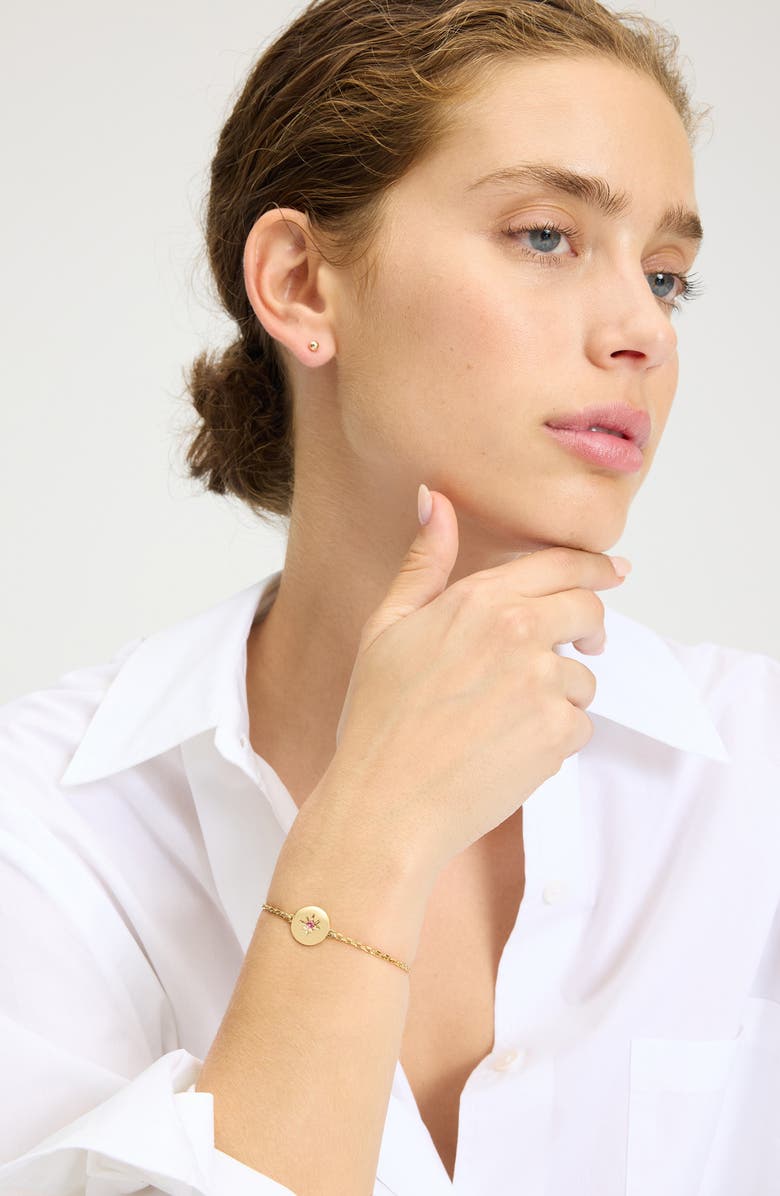 Kate Spade New York peace bracelet, Alternate, color, Pink/ Gold