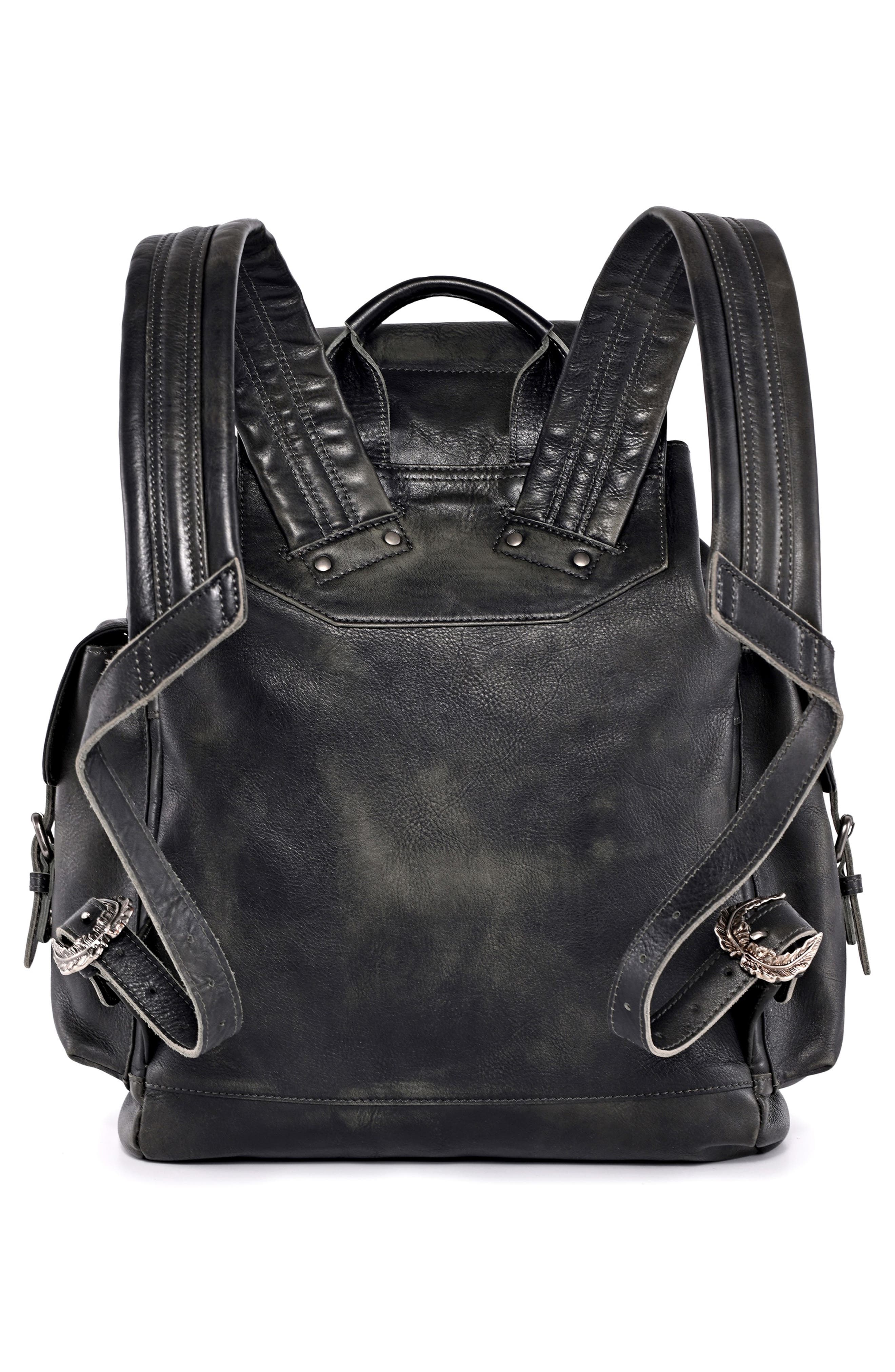 OLD TREND Bryan Leather Backpack, Alternate, color, Slate