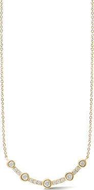 Dana Rebecca Designs Lulu Jack Diamond Curved Bar Pendant Necklace