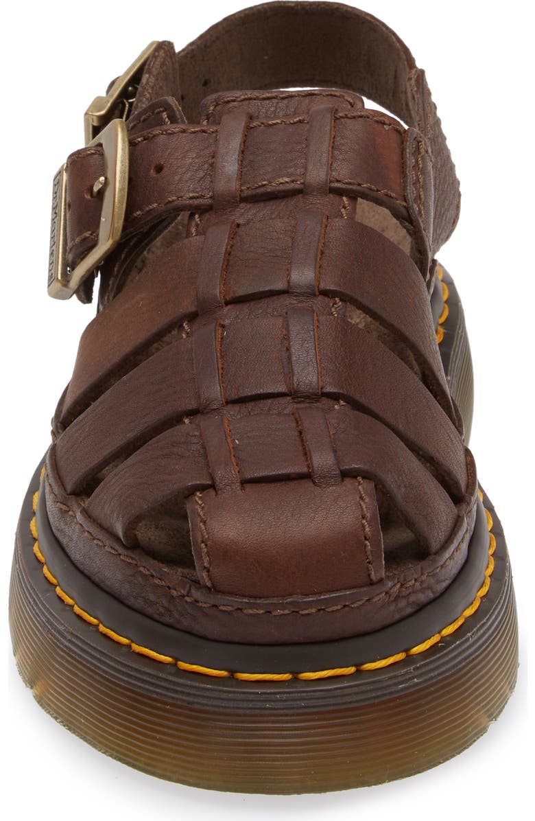 Dr. Martens Wrenlie Fisherman Sandal, Alternate, color, Dark Brown
