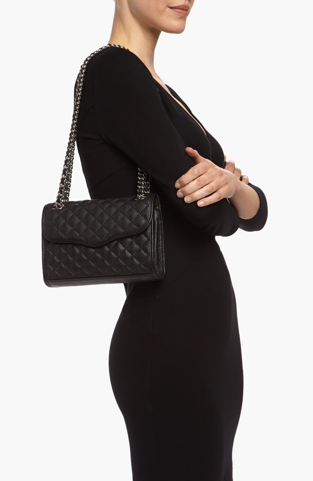 Rebecca Minkoff 'Quilted Mini Affair' Convertible Crossbody Bag, Alternate, color, 