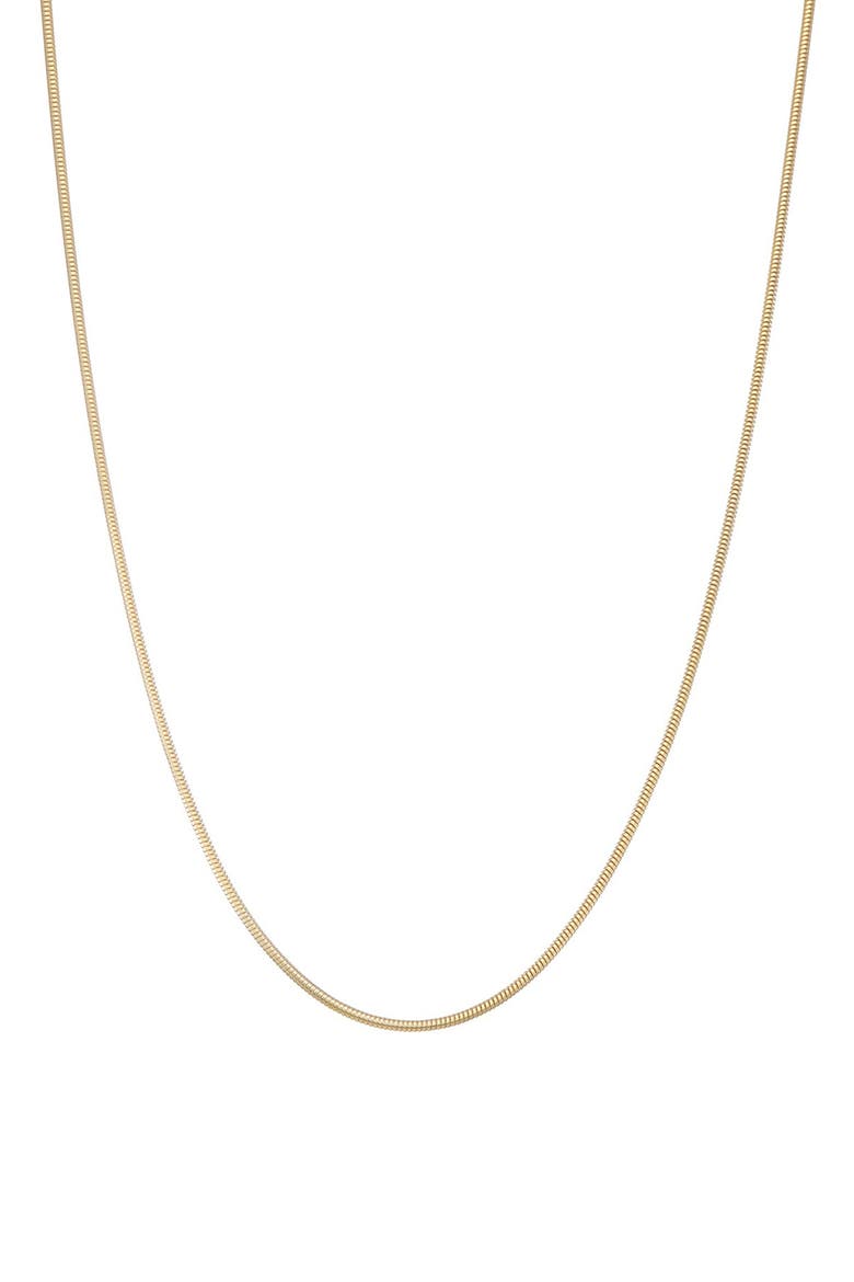 Snake Chain Necklace, Main, color, YELLOW GOLD